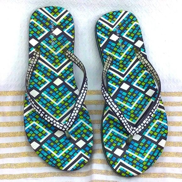 Vera Bradley Rain Forest Flip Flops - Picture 2 of 10